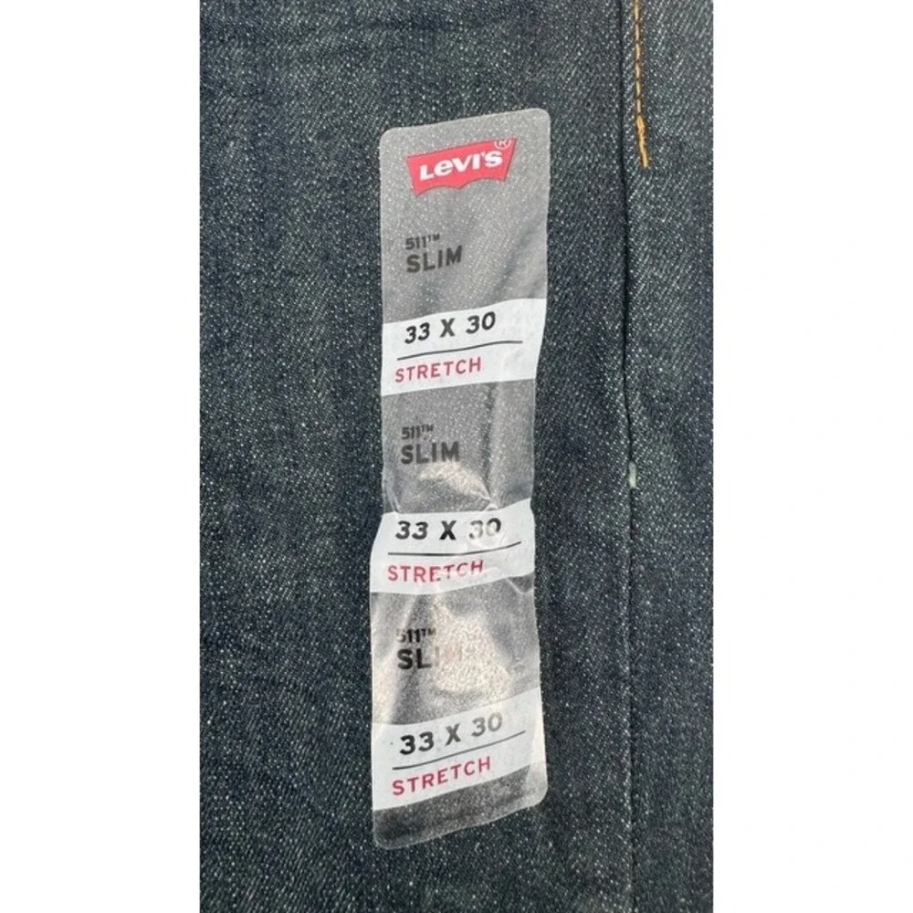 Levi's 511 Slim Men 33x30 Dark Indigo Stretch Denim Jeans NWT Casual Classic